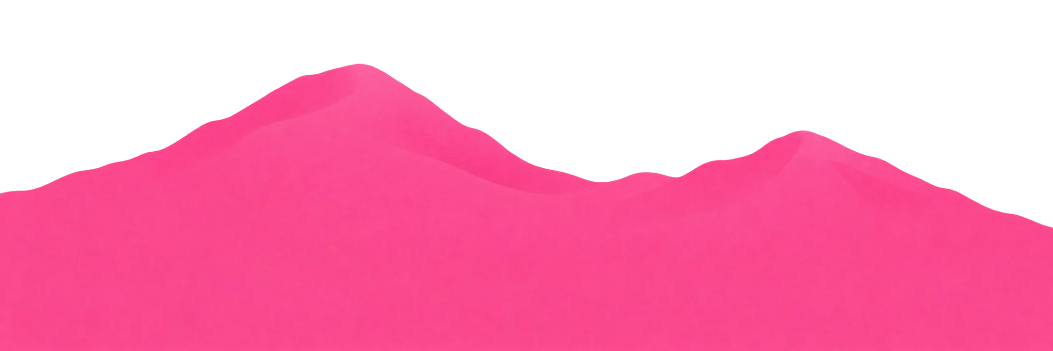 Faceted pink mountain ridge